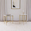 Prussia - Round Side Table - White Marble