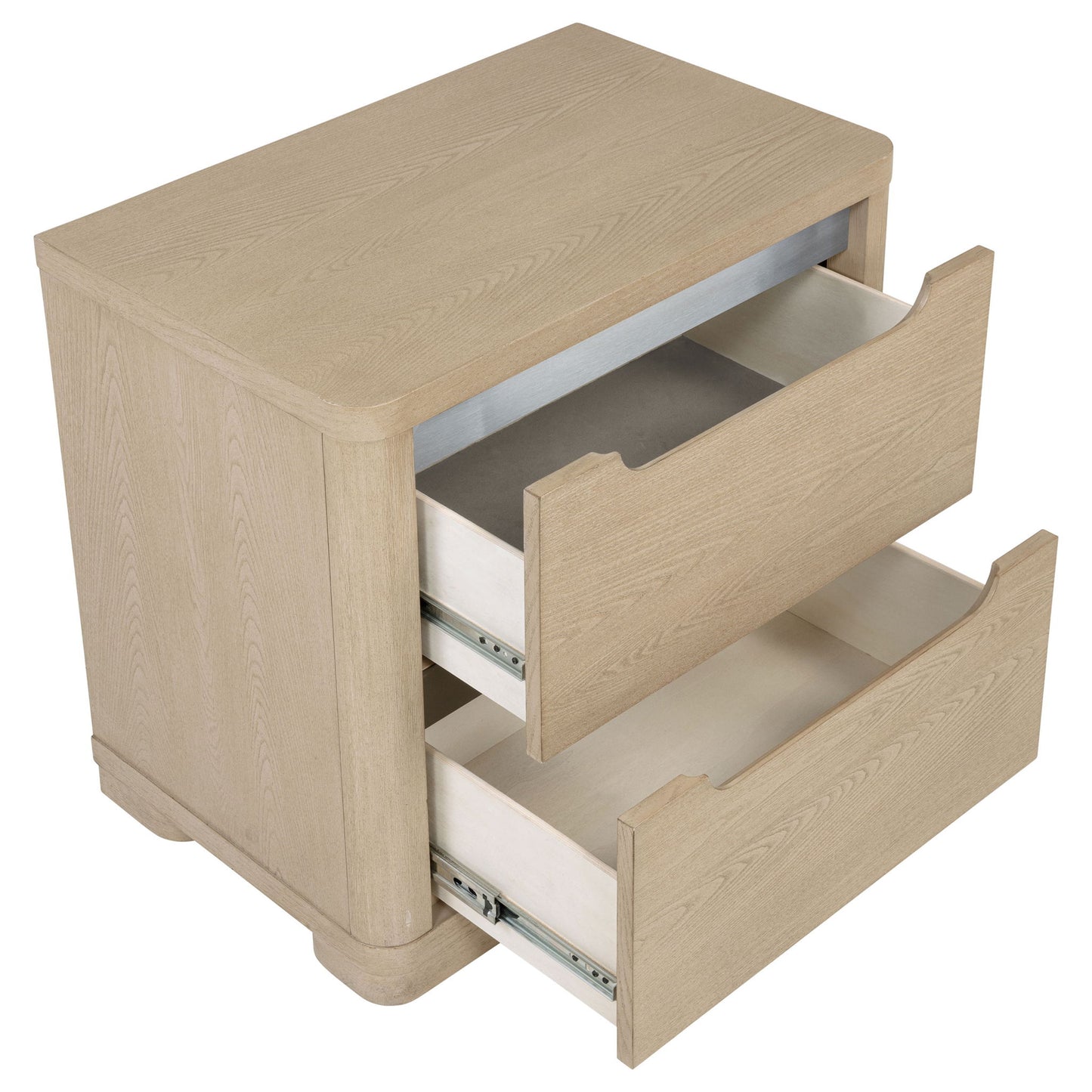 Mirador - 2 Drawer Nightstand Bedside Table - Natural