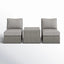 Modern Wicker Outdoor Seating Set With Cushions