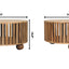 Slatted Round Coffee Table - Beige