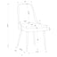 Side Chairs Upholstered With Tapered Legs (Set of 2) - Gray