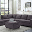Cassia - 7 Seat Reversible Modular Sectional Sofa With Ottoman