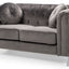 Stylish Sloped Arm Loveseat