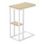 Accent Table, C - Shaped, Marble Look Contemporary & Modern Convenient Design