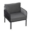 Outdoor Patio Club Chair, Waterproof Thick Cushion Deep Seating