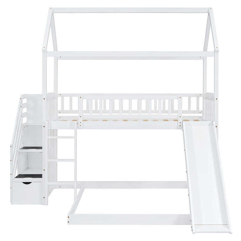 House Bunk Bed With Slide
