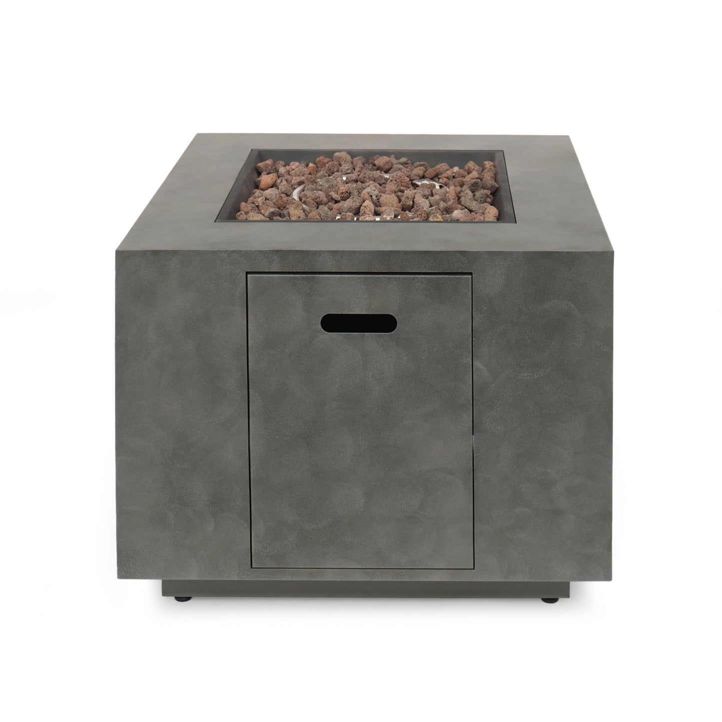 Outdoor Patio Gas Burning Fire Pit Table 50, 000 Btu, Square