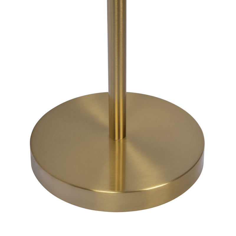 Verve - Floor Lamp With On / Off Switch Adjustable LED Round Base - Gold