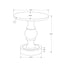 Round Accent Table, Indoor / Outdoor - Black
