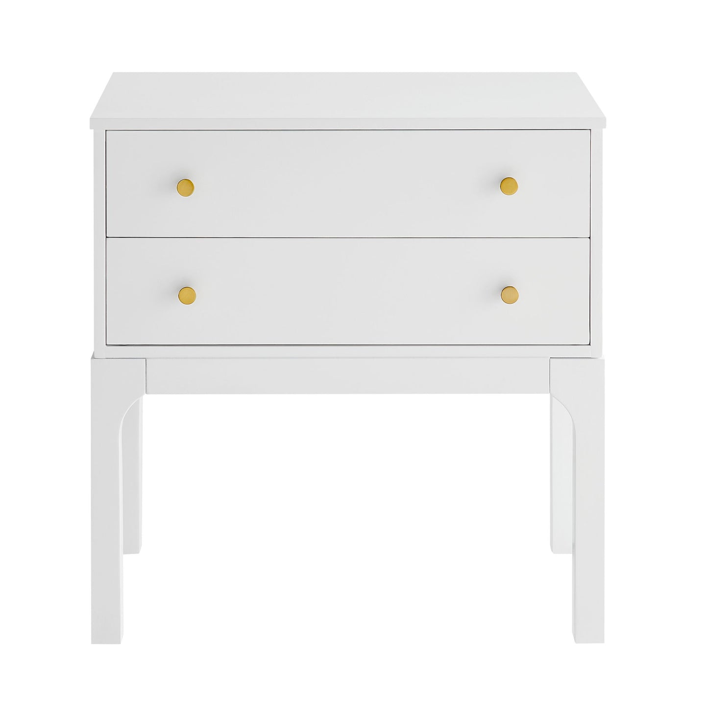 Alonso - 2 Drawer Nightstand - White