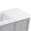 Bathroom Vanity With Separate Sink, Soft Close Doors And 4 Drawers