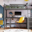 Loft Bed With Shelves With Desk