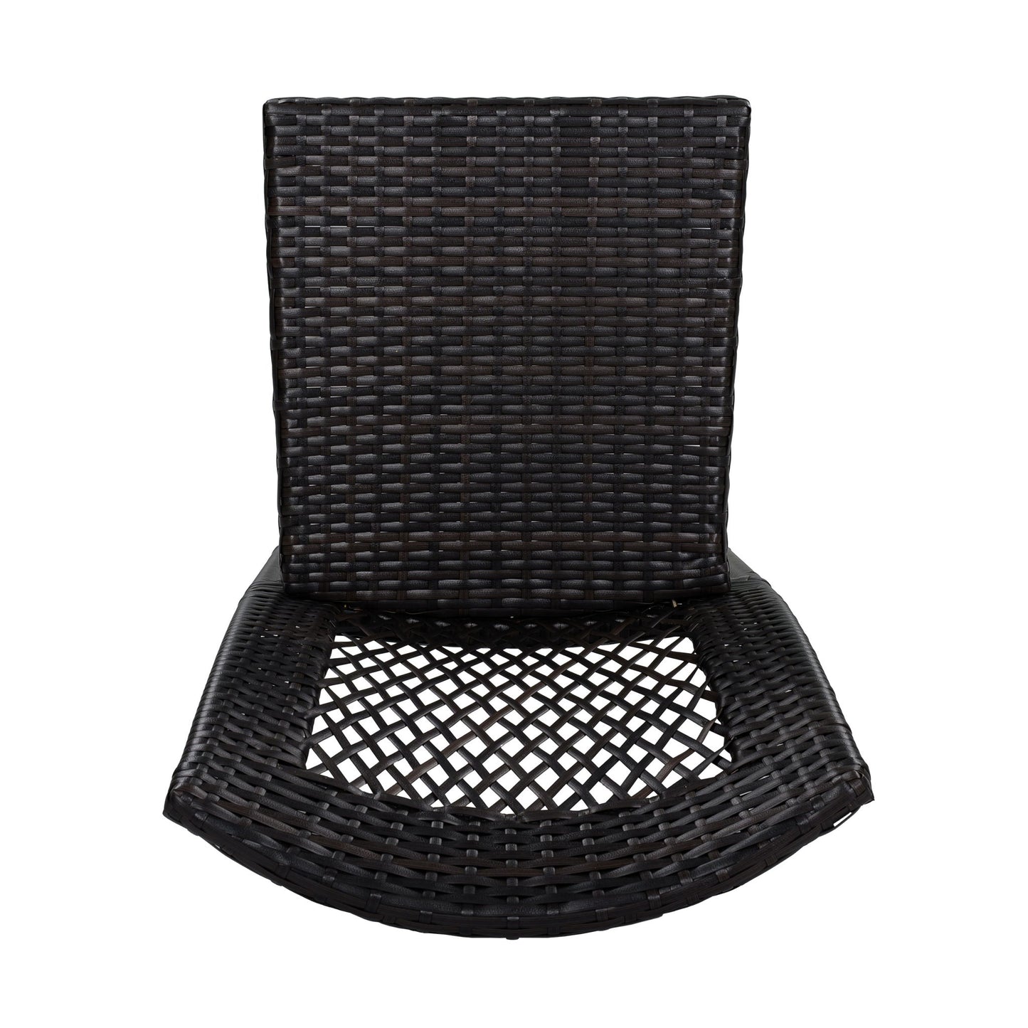 7 Piece Outdoor Dining Set With Table And 6 Chairs - Brown Multi