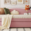 Upholstered Daybed With Light And Trundle