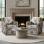 Wide Seat Arm Chair With 360 Degree Rotation
