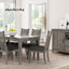 Rustic Dining Table 2 Storage Drawers And Leaf - Gray