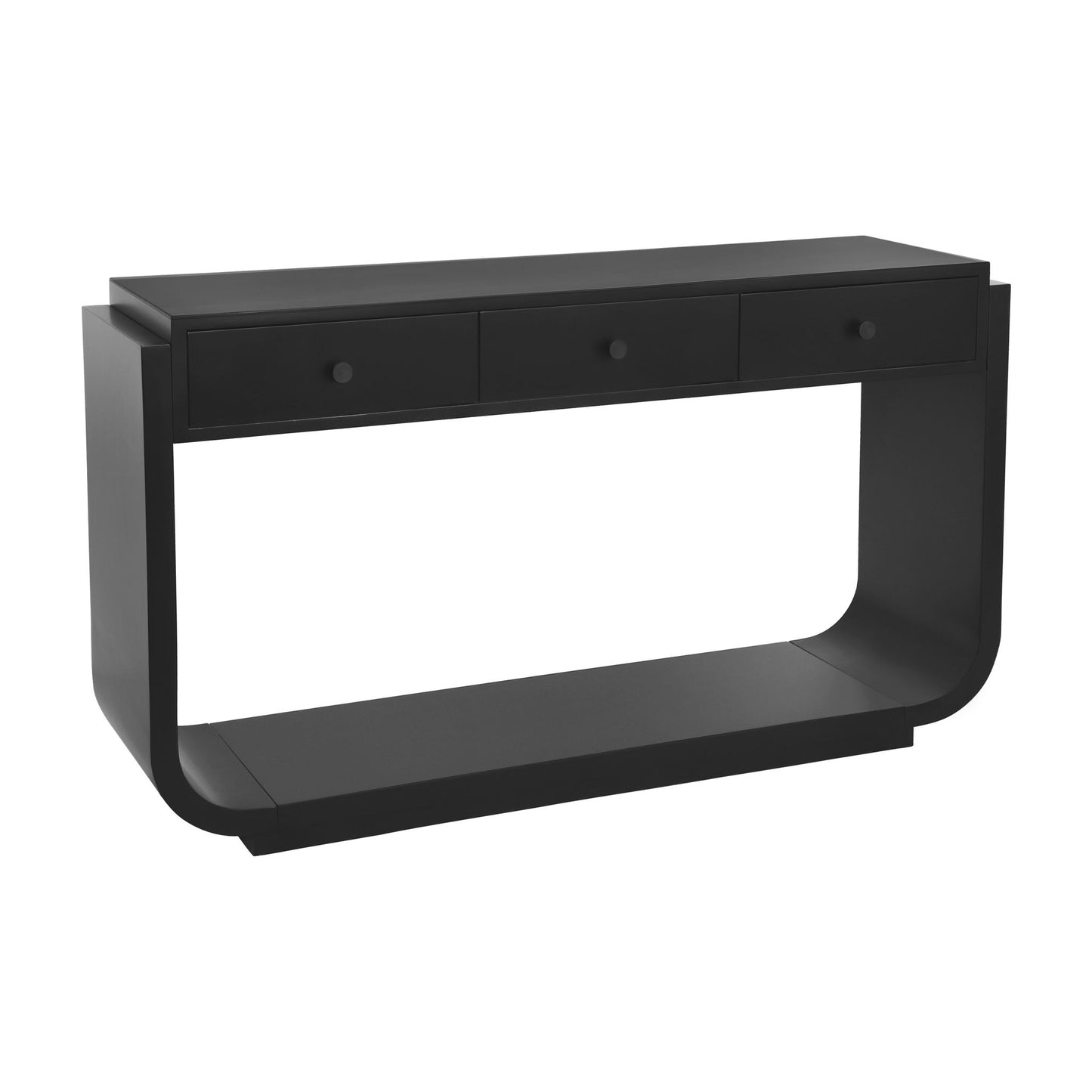 Console Table With 3 Drawers, Display Shelf