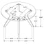 Flynn - 5 Piece Glass Top Dining Table Sets And Chairs - Brown