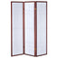 Colby - 3-Panel Folding Floor Screen - Brown / White