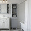 Tall Bathroom Storage Cabinet With Adjustable Shelves And 1 Drawer & Door