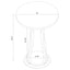 Round Accent Table - Brown