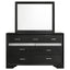 Annie - 7 Drawer Dresser With Mirror - Black