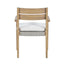 Arden - Wood And Wicker Patio Dining Chair (Set of 2) - Natural / Brown