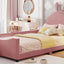 Upholstered Daybed With Rabbit Ear Shaped Headboard