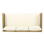 Claremont - 3 Seater Daybed Teak Acacia Wood Water Resistant Cushions