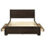 Kauffman - Queen Storage Panel Bed With Side Drawers - Dark Brown