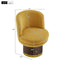 Round Swivel Accent Chair With Ergonomic Backrest For Living Room