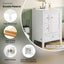Modern Bathroom Vanity With Sink, Soft Close Drawers & Door, Storage Rack