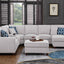 Tina - 8 Piece Upholstered Sectional With Ottoman