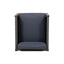 Outdoor Club Chair With Rattan Rope Wave - Dark Gray