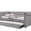 Justice - Twin Daybed With Trundle - Smoke Gray