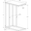 C-Shaped Accent Table For Living Room