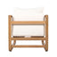 Outdoor Lounge Chair With Oversized Cushion Set For Patio