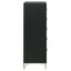 Malcolm - 5 Drawer Bedroom Chest - Black