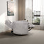 Lawson - Swivel Glider Suede Recliner Chair - Latte