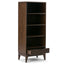 Harper - Bookcase With Storage - Walnut Brown