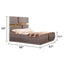 Lorenzo - Queen Size Tufted Upholstered Bed - Gray