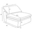 Segoura - 5 Piece Upholstered Modular Sectional With Reclined Back Pillows - Gray