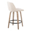 Toriano - Contemporary Fixed-Height Counter Stool & Swivel With Round Footrest (Set of 2)