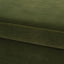 Knox - Square Storage Cocktail Ottoman - Olive Green