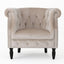 Celestialis - Upholstered Club Chair With Tub Design And Rolled Recessed Armrests
