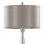 Joan - Contemporary Table Lamp (Set of 2) - Nickel / Gray Satin