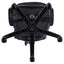 Swivel Office Chair Armrests Ergonomic Design, Adjustable Height And Tilt - Black