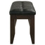 Tufted Upholstered Dining Bench - Brown