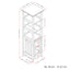 Acadian - Bath Storage Tower - Pure White