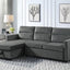 Ivy - Reversible Sleeper Sectional Sofa With Storage Chaise And Side Pocket